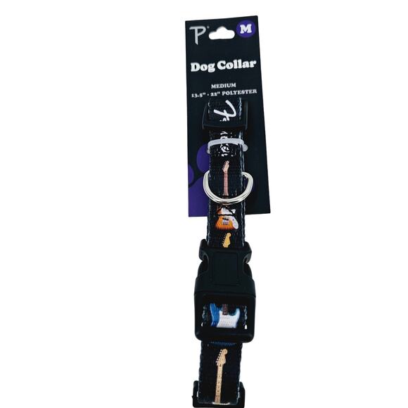 NEW FENDER GUITARS Dog Collar Size MEDIUM 13.5"-22" Polyester Perris Pet - Picture 1 of 4